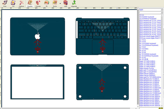 Maszyna do produkcji skinów na laptopy przeznaczona do użytku osobistego i profesjonalnego z kompleksowym pakietem materiałów i wsparciem oprogramowania