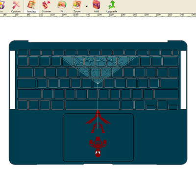 Niestandardowa maszyna do produkcji skórek na całe ciało laptopa Oprogramowanie do cięcia grafiki winylowej