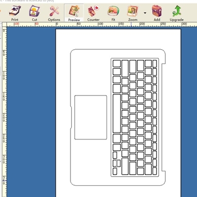 Niestandardowa maszyna do produkcji skórek do laptopów dla PET