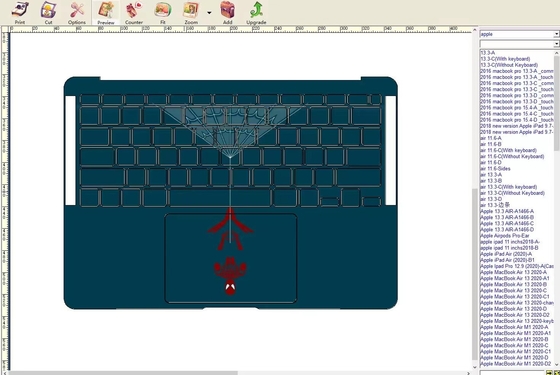 Zaprojektuj maszynę do produkcji skóry laptopa OEM, prasę termiczną do laptopa