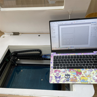 AC220V/50Hz Maszyna do cięcia laserem folii ochronnych z chłodzeniem wodnym obiegowym i miechem, grubość cięcia 0,5 mm