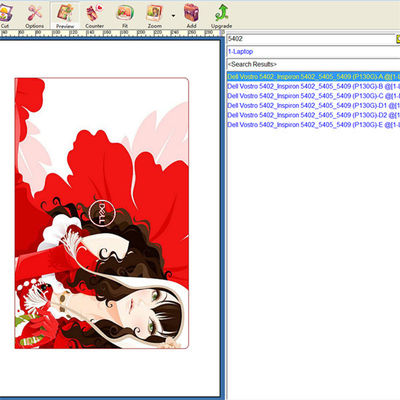 Maszyna do tworzenia skóry laptopa z szablonami laptopa i bez ograniczeń cięcia obsługująca kreatywne wzory skóry laptopa