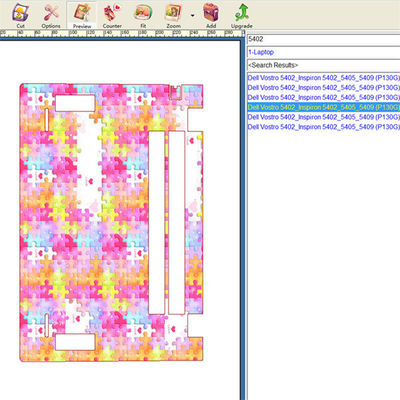 Maszyna do tworzenia skóry laptopa z szablonami laptopa i bez ograniczeń cięcia obsługująca kreatywne wzory skóry laptopa