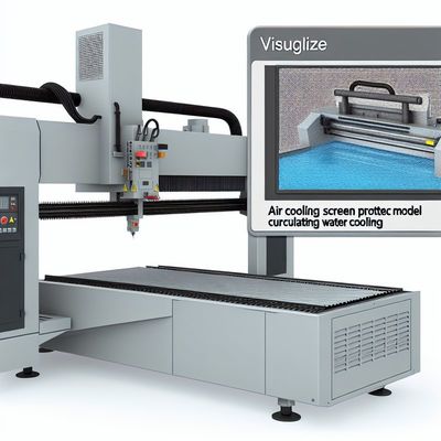 Chłodzenie powietrza Ochrona ekranu Maszyna do cięcia laserowego o wysokiej dokładności cięcia i modelu chłodzenia Chłodzenie wodą w obiegu