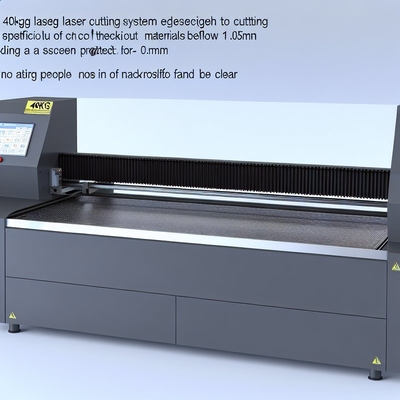 40KG System laserowego cięcia folii ochronnych do cięcia delikatnych materiałów o grubości poniżej 0,5 mm