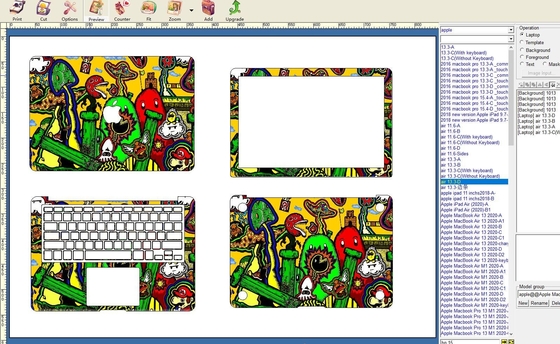 Notebook Decal Laptop Skin Making Machine 3m Vinyl Macbook Protective Sticker Software